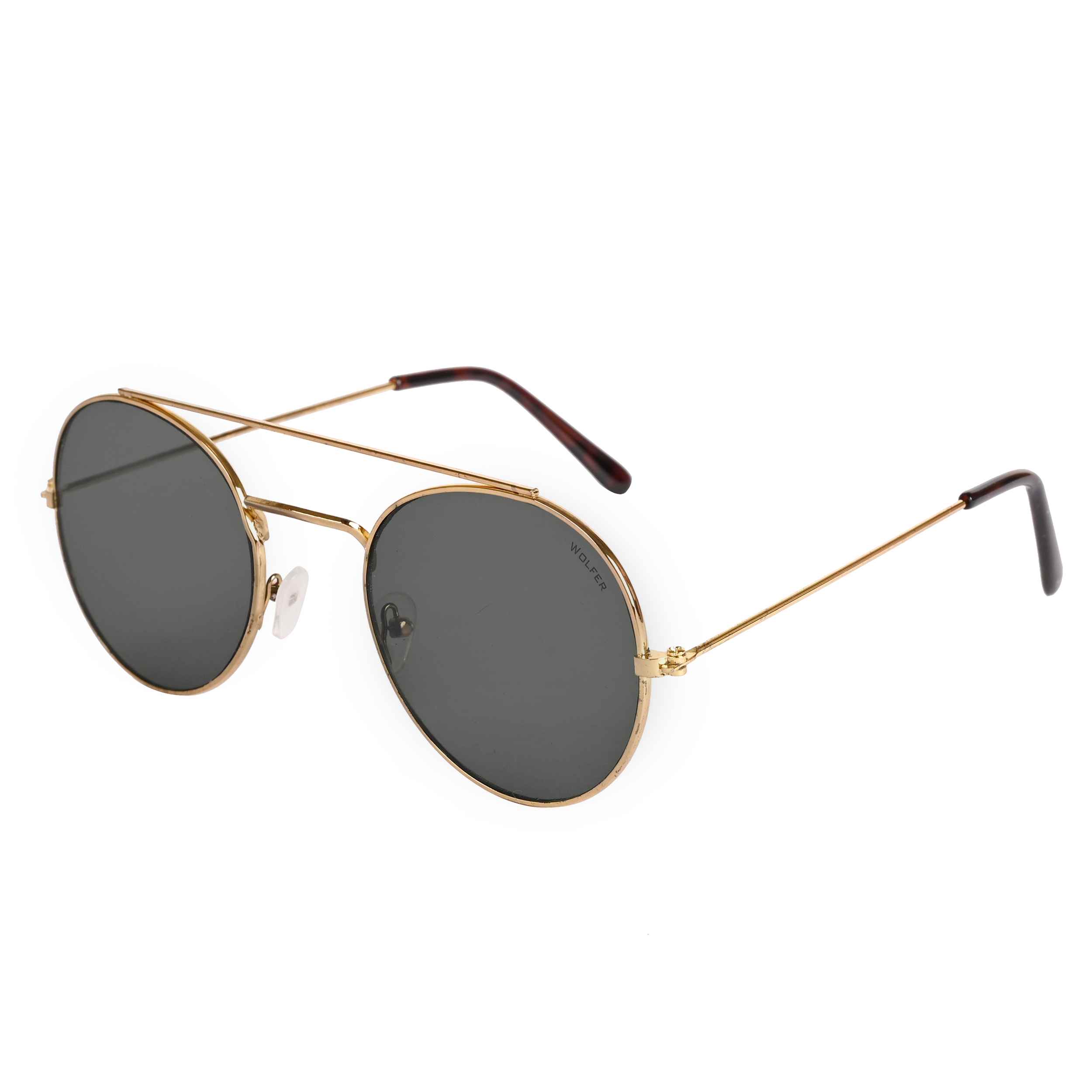 Wolfer Black/Golden Pack of 2 Sunglass