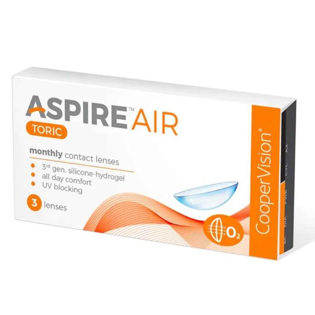 CooperVision ASPIRE Air Toric Monthly Disposable Spherical Silicone Hydrogel Lenses (3 Lenses/Box)