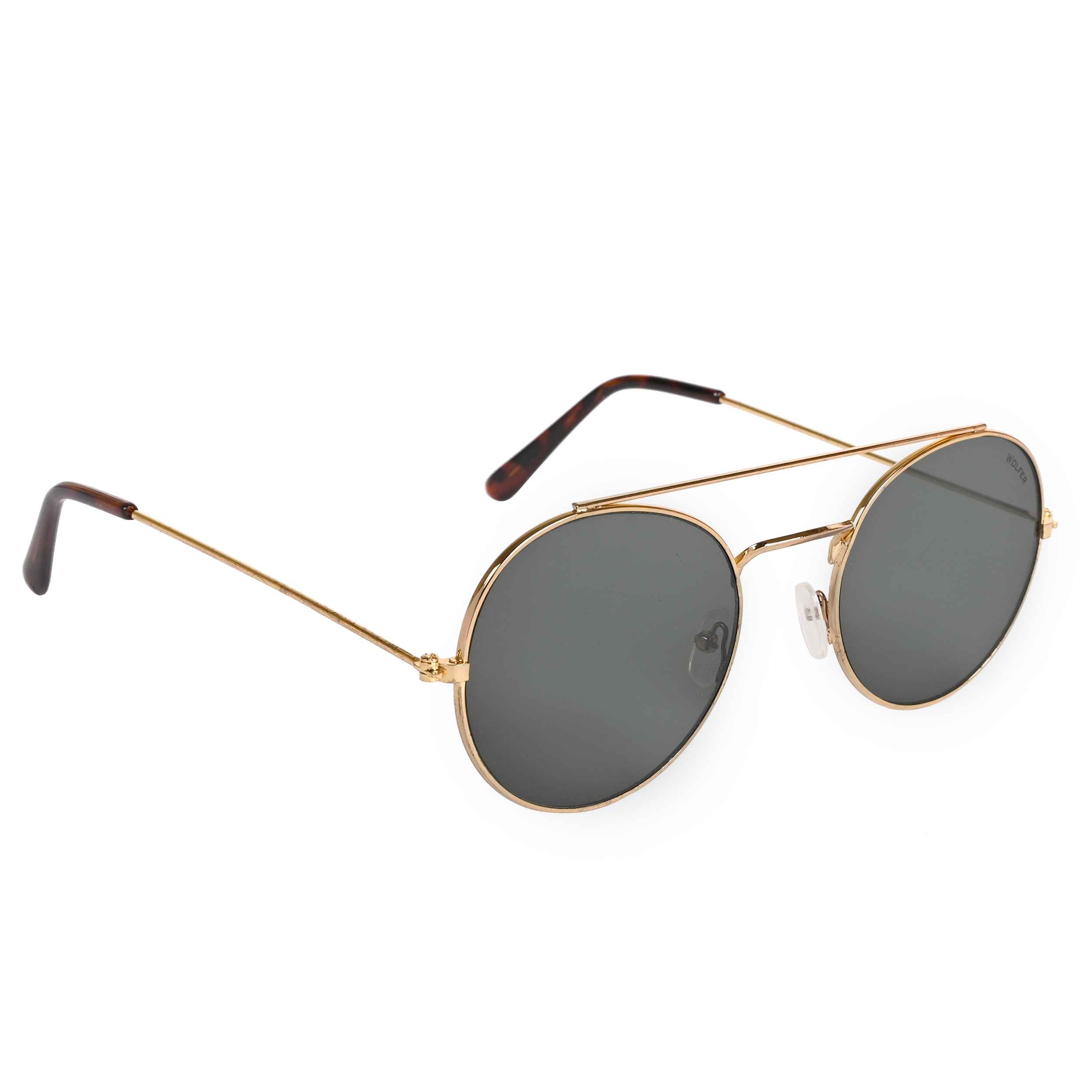 Wolfer Black/Golden Pack of 2 Sunglass