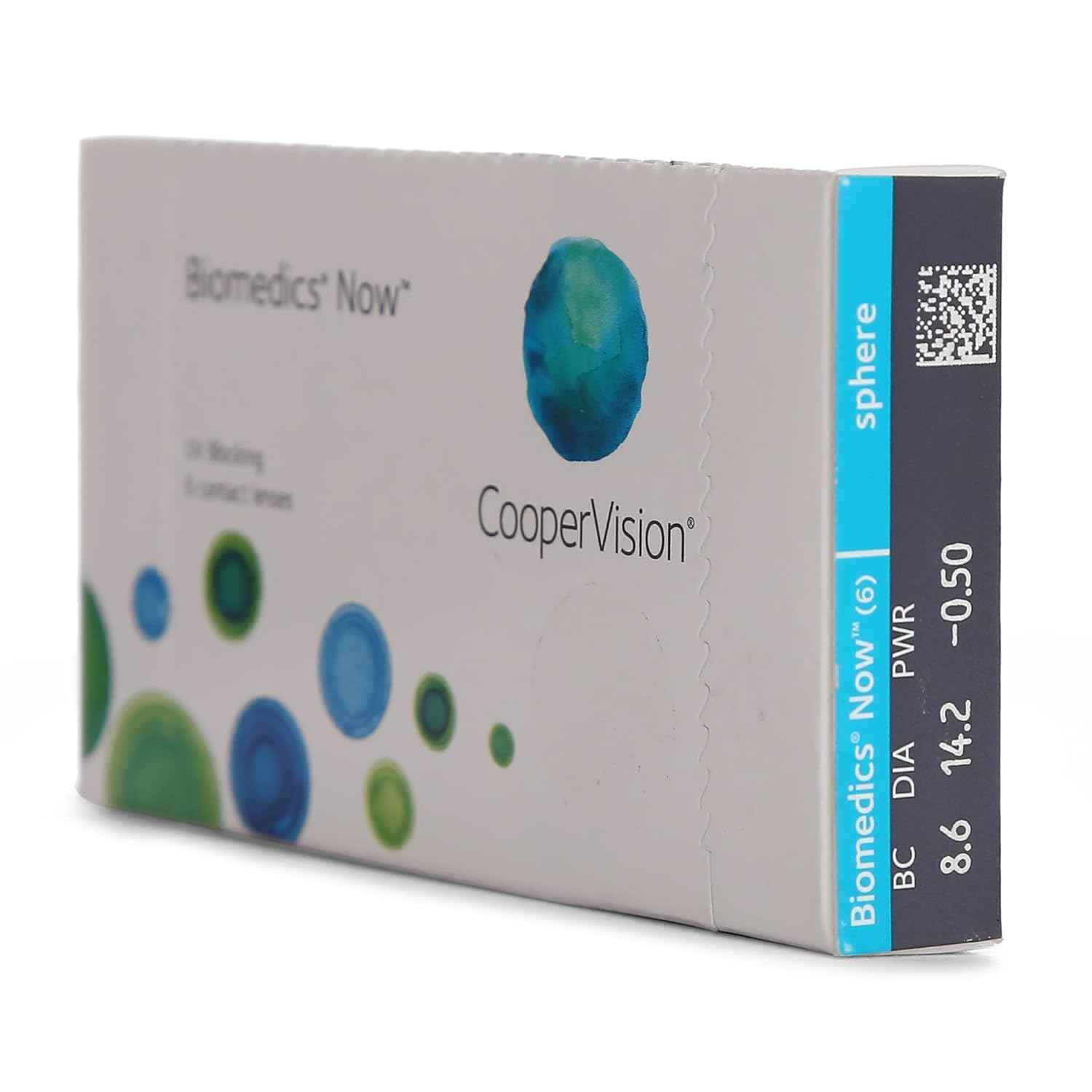 CooperVision Biomedics NOW UV Blocking Spherical Monthly Disposable Hydrogel Lenses (6 Lenses/Box)