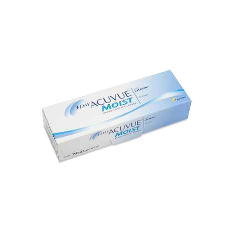 Acuvue 1 Day MOIST Daily Disposable Contact Lenses 30 Lens Box