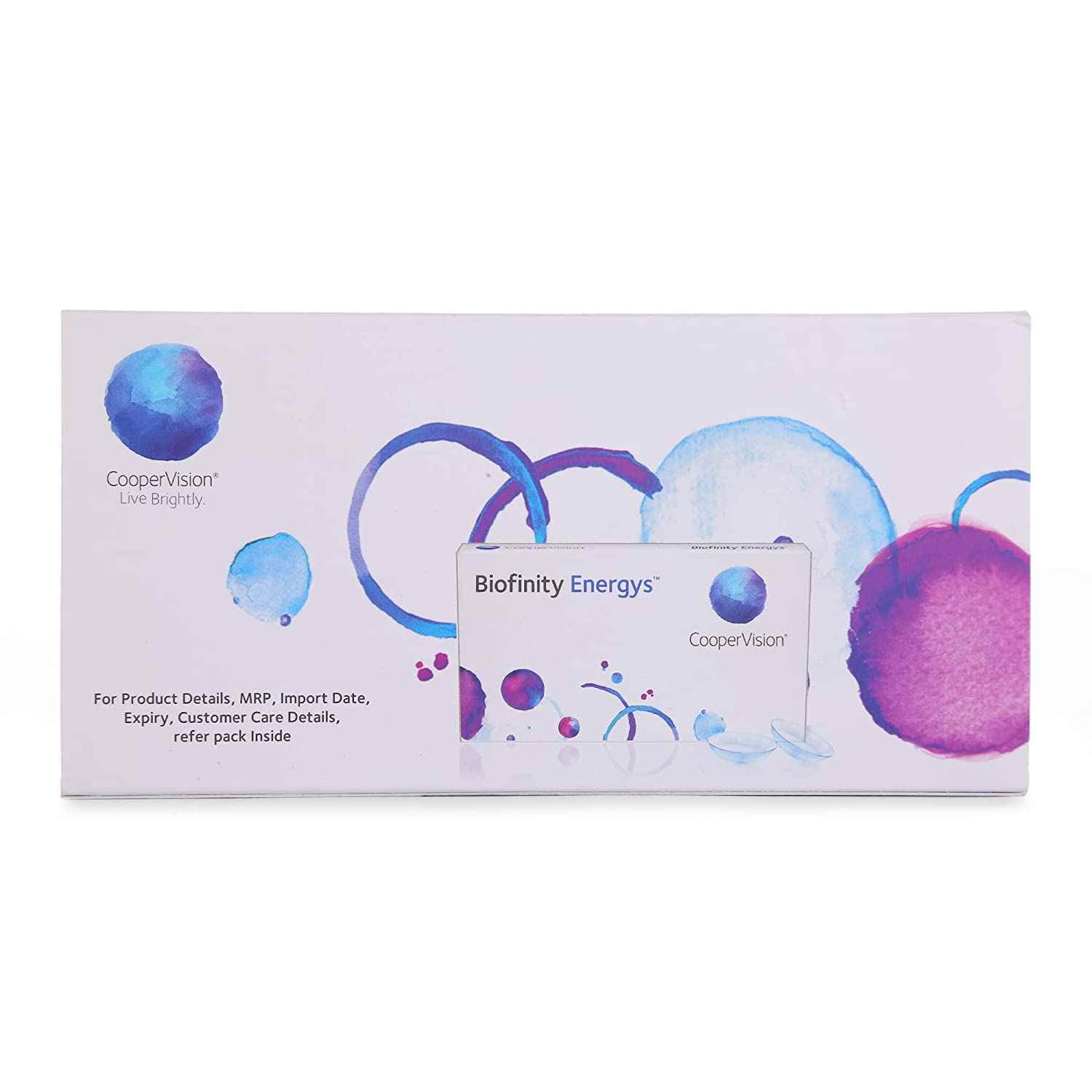 CooperVision Energys Monthly Disposable Spherical Silicone Hydrogel Lenses (3 Lenses/Box)