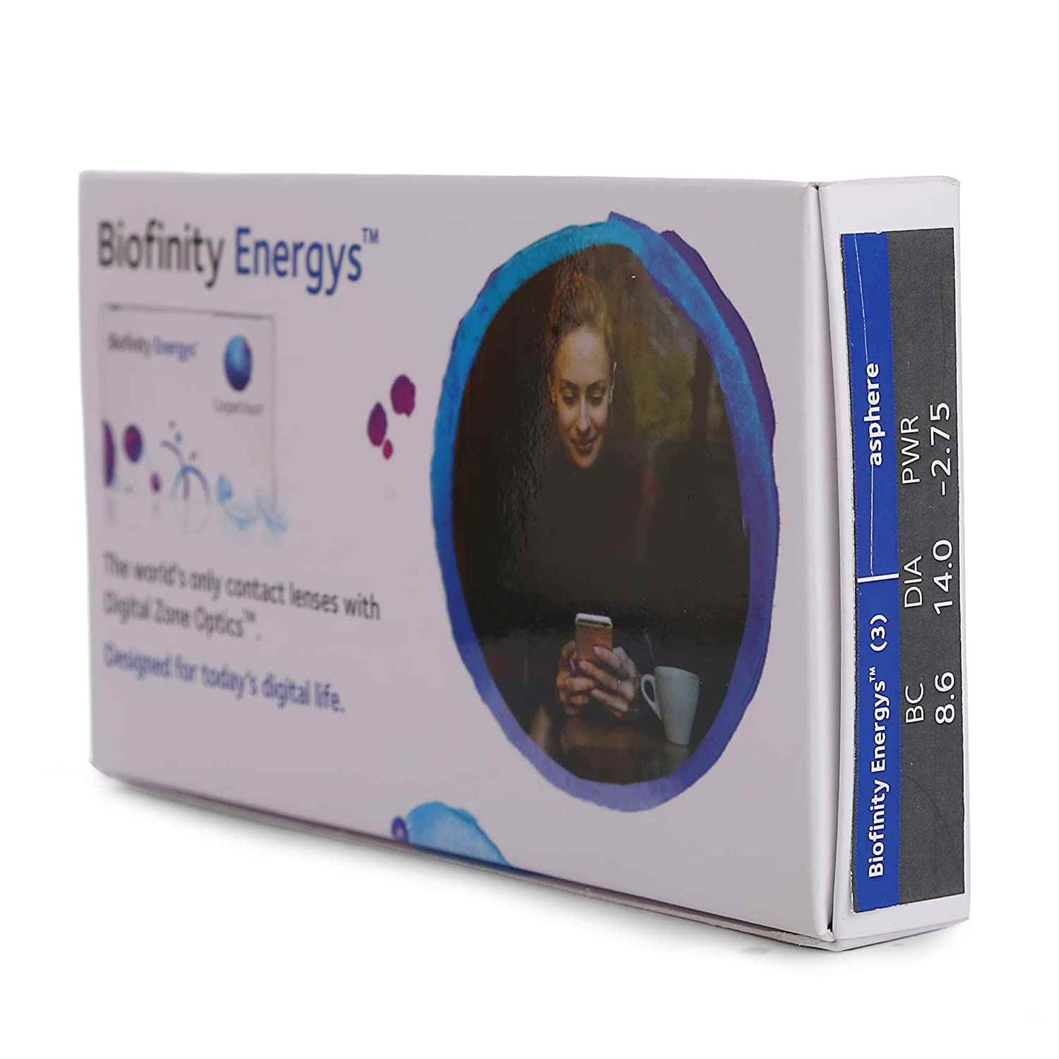 CooperVision Energys Monthly Disposable Spherical Silicone Hydrogel Lenses (3 Lenses/Box)