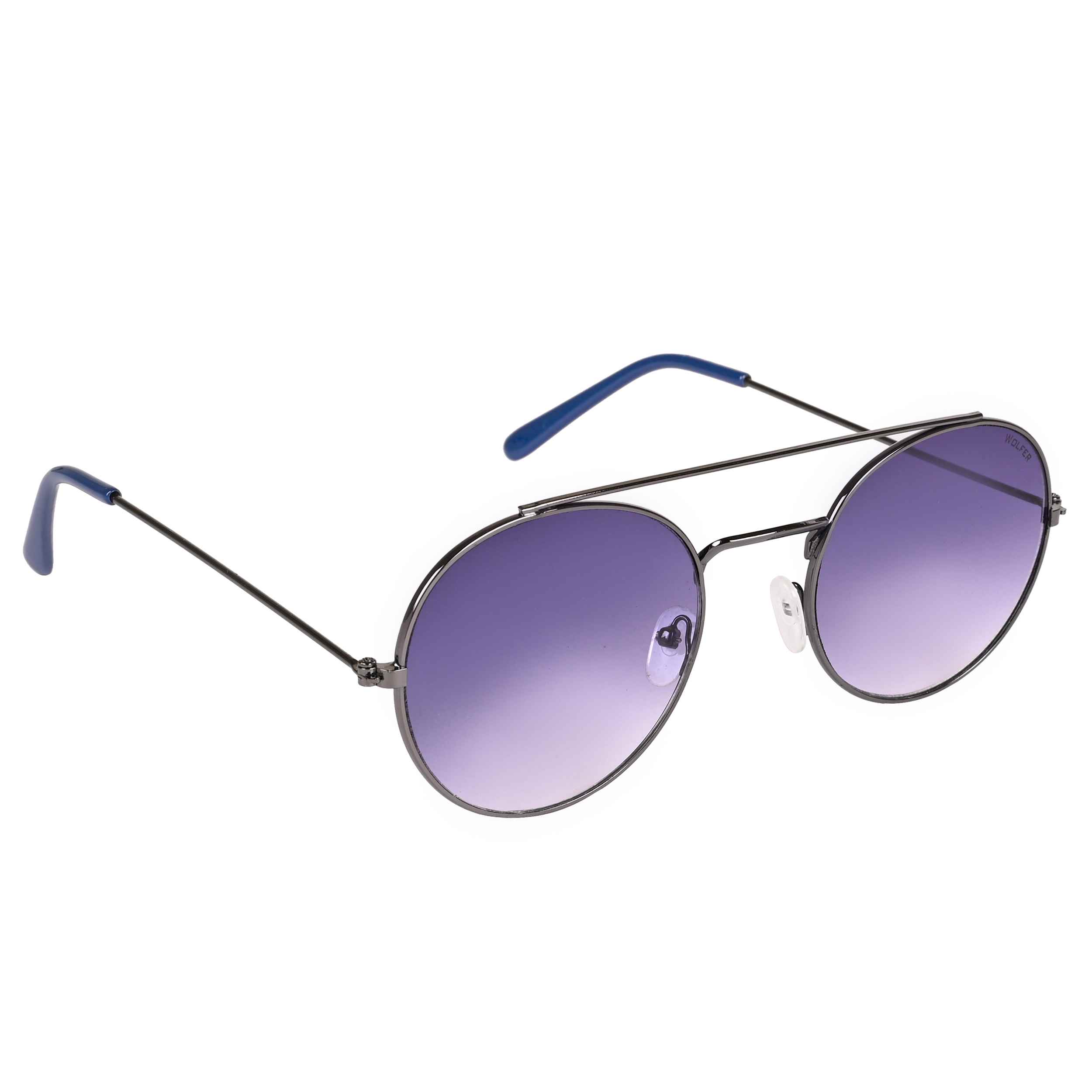 Wolfer Black Grey/Blue of 2 Sunglass