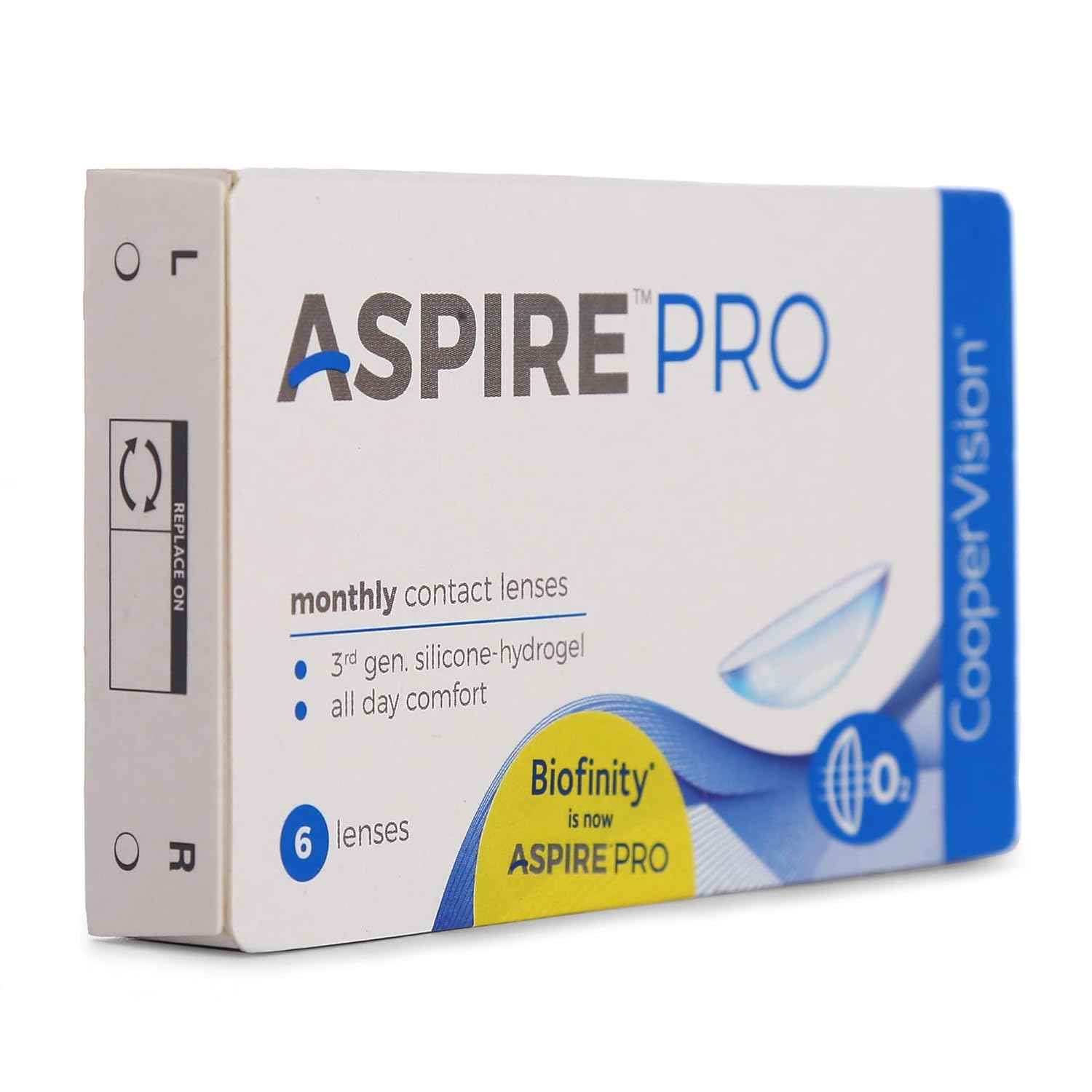 CooperVision ASPIRE PRO Monthly Disposable Spherical Silicone Hydrogel Lenses (6 Lenses/Box)