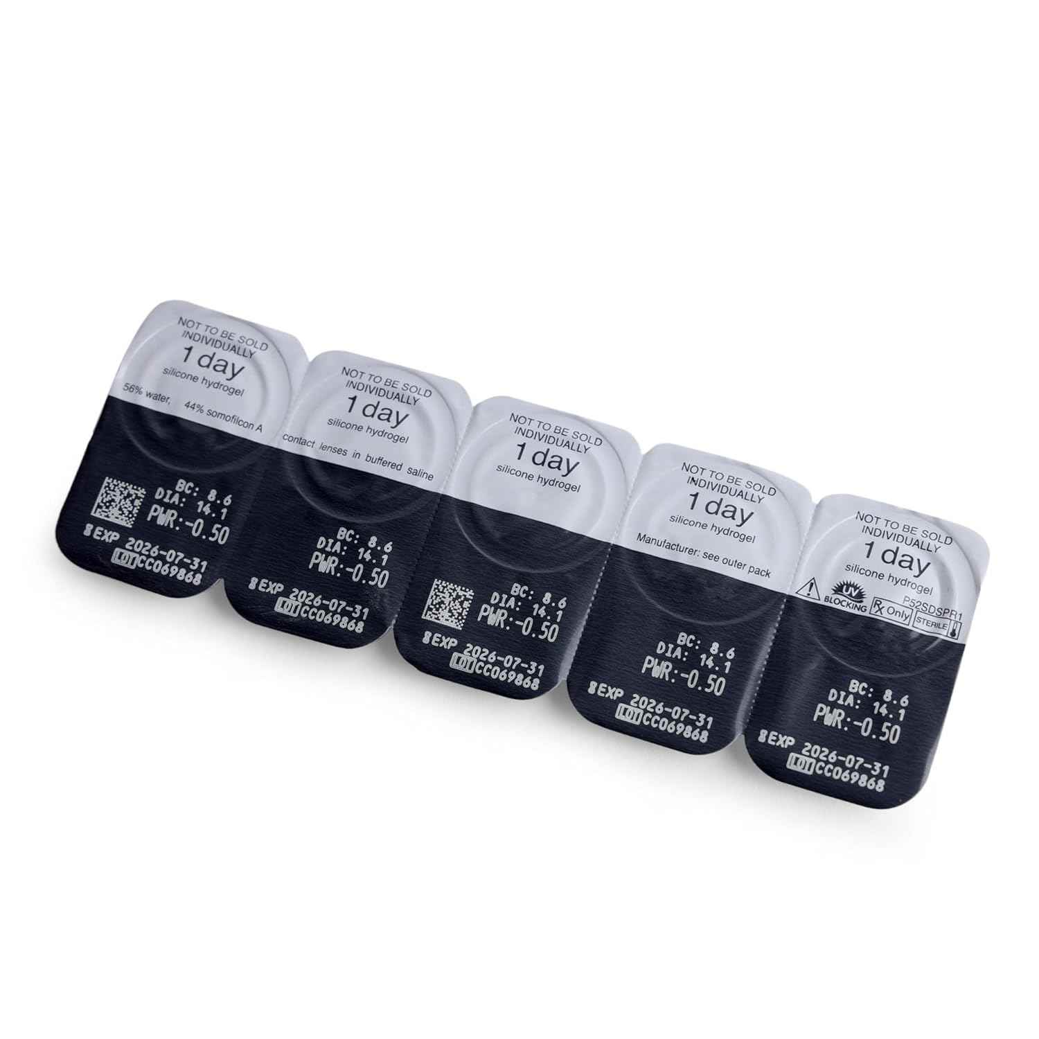 CooperVision Aspire Go Max UV Spherical Daily Disposable Silicon Hydrogel Lenses (30 Lenses/Box)