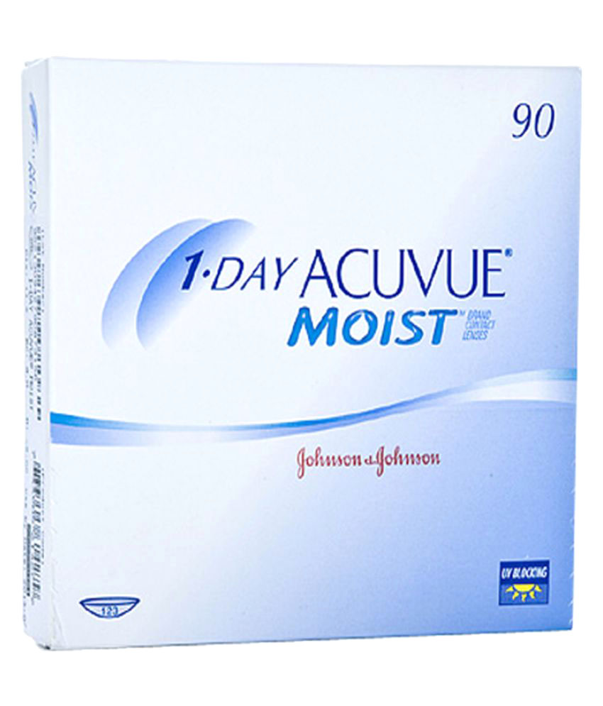 Acuvue 1 Day MOIST Daily Disposable Contact Lenses 90 Lens Box