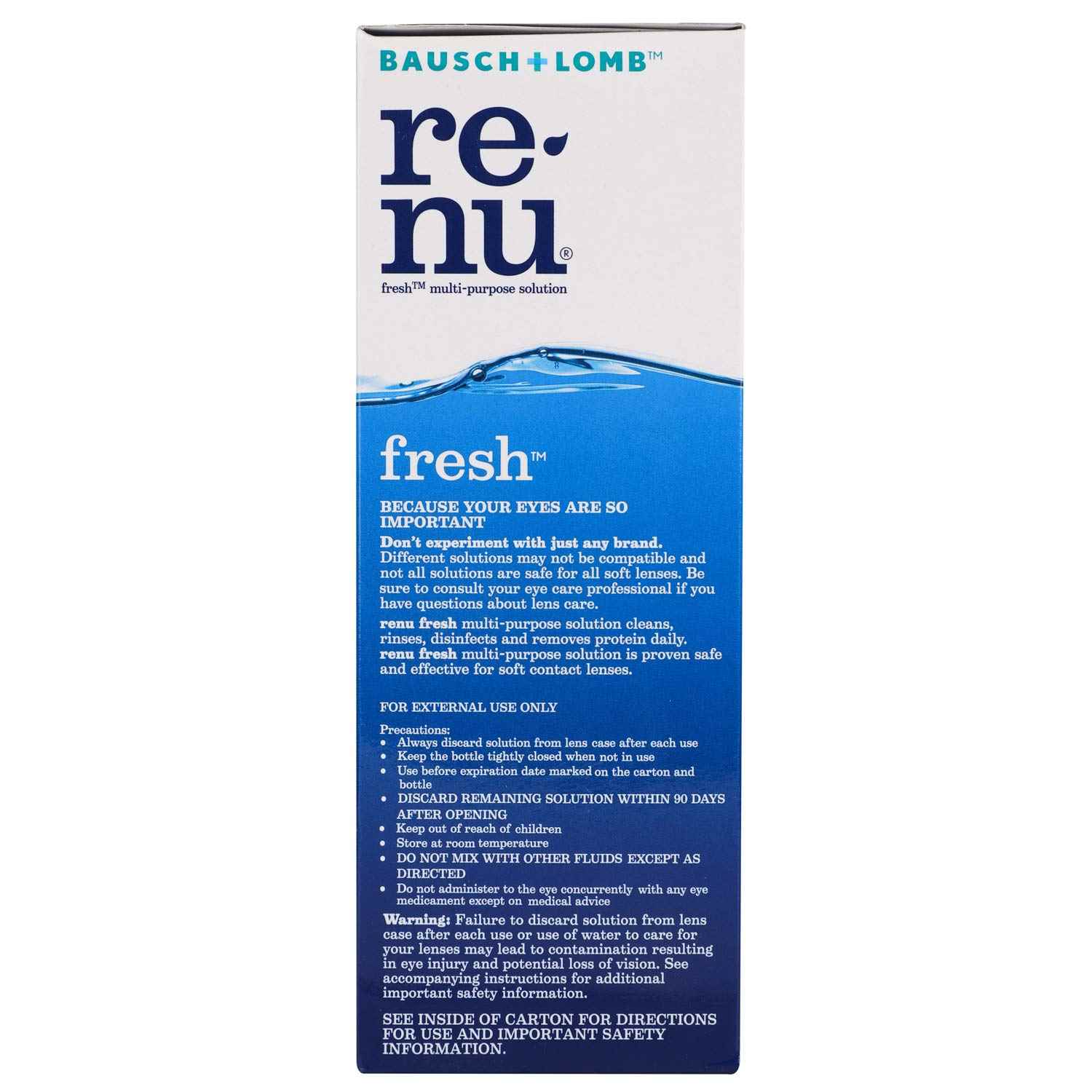 Bausch & Lomb Renu Fresh Multipurpose Lens Care Solution(500ml)