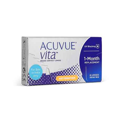 Acuvue Vita For Astigmatism Monthly Disposable Contact Lenses 6 Lens Box