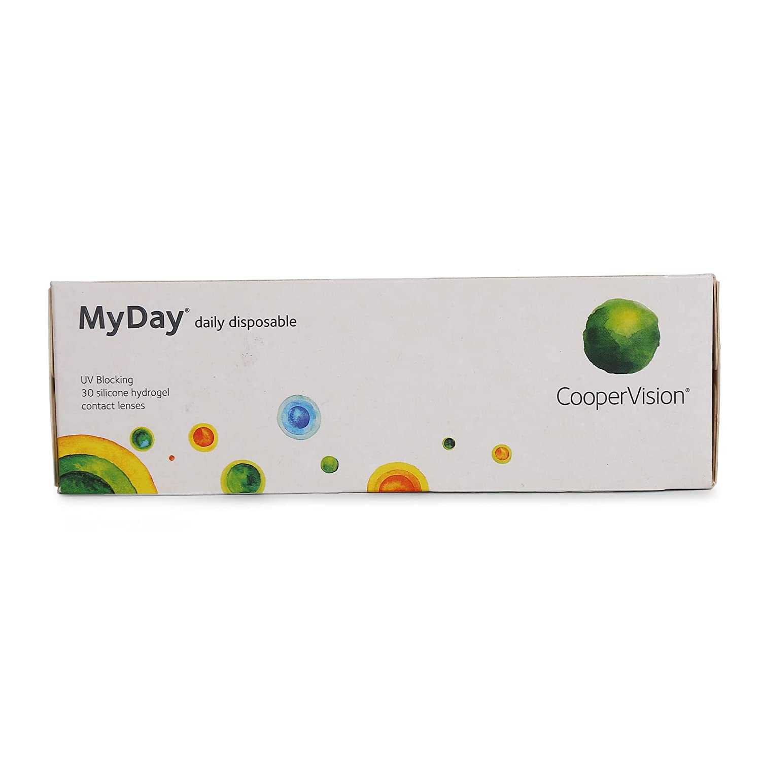 CooperVision My Day UV Spherical Daily Disposable Silicone Hydrogel Lenses (30 Lenses/Box)