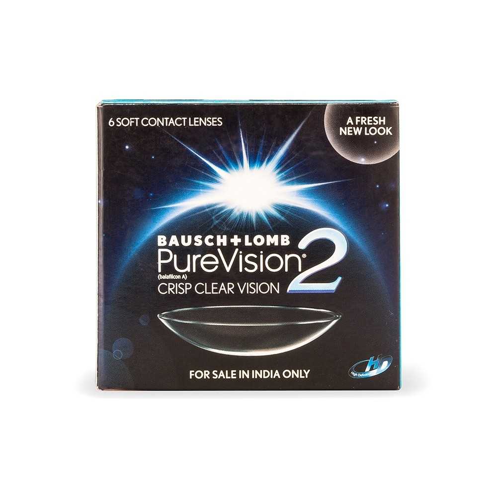 Bausch Lomb PureVision2 HD Contact Lenses 6 Lens Per Box