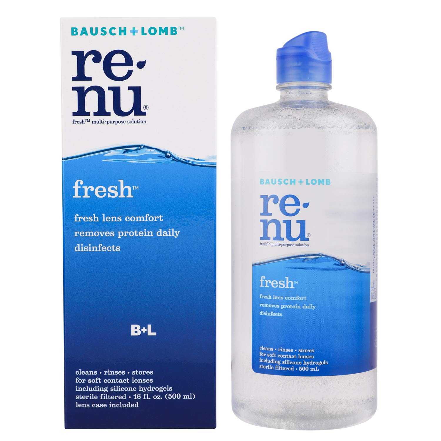 Bausch & Lomb Renu Fresh Multipurpose Lens Care Solution(500ml)